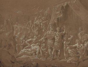 En scene fra Trajans liv af Conrad Metz