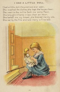 Børnerim: Jeg havde en lille dukke (chromolitho)