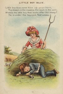 Nursery rim: Little Boy Blue (chromolitho)
