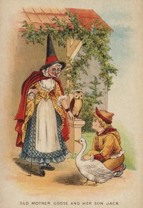 Børnerim: Old Mother Goose And Her Son Jack (chromolitho)