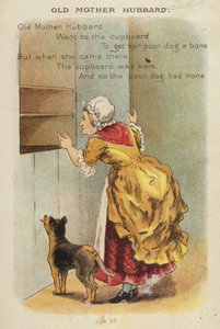 Børnerim: Old Mother Hubbard (chromolitho)