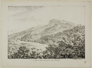 Udsigt taget i regionen Subiaco, fra Views of Italy af Constant Bourgeois