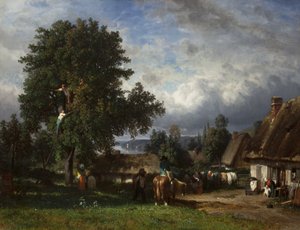 Æblehøst i Normandiet, 1835-65