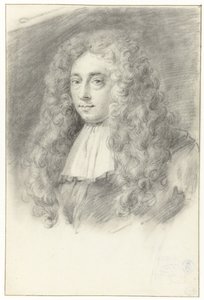 Selvportræt (?) af Constantijn Huygens den Yngre af Constantijn Huygens (II) (possibly)