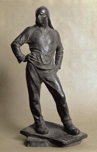 Longshoreman of the Harbour of Antwerpen (bronzeskulptur