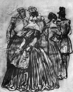 Off Duty, 1800-tallet, 1930 af Constantin Guys