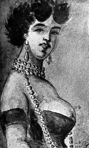 Kvinde, 1800-tallet, 1930. af Constantin Guys