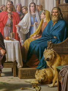 Ægirs festmåltid, detalje af Constantin Hansen