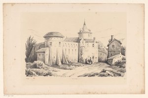 Fort i landsbyen The Landscape (serietitel) af Constantinus Cornelis Huysmans