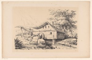 Vandmølle i et bjerglandskab The Landscape (serietitel)