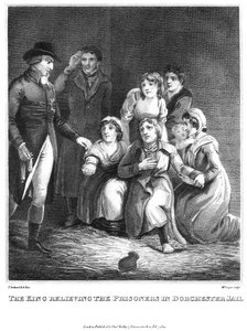 Kongen afløser fangerne i Dorchester-fængslet, 1820