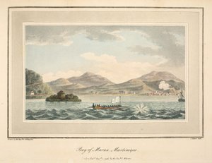 Bay of Maran, Martinique, illustration fra 