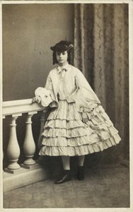 Portræt af Prinsesse Dagmar af Danmark 1847-1928, 1860. af Copenhagen Photo studio E. Lange