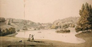 Stourhead, ca. 1780 (akvarel og blyant på papir)