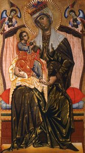 Madonna og barn, af Coppo di Marcovaldo (ca. 1220-efter 1276)