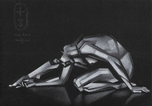 Bøjet geometrisk figur af Corné Akkers