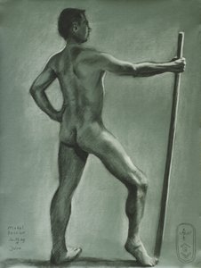 Studie af en klassisk mandlig figur