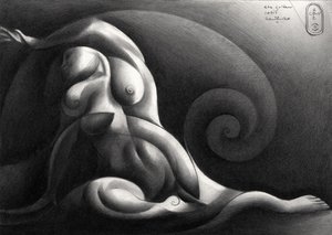 Figuren »Den gyldne spiral« af Corné Akkers