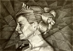 Majestætisk geometrisk profil af Corné Akkers