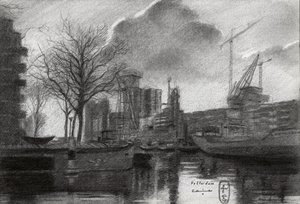 Rotterdam Winter Port-skitse af Corné Akkers