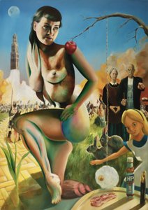Surrealistisk nøgenfantasiscene