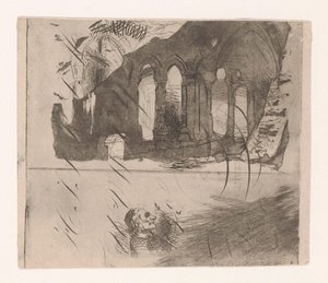 Ruiner af et kloster af Corneille Seghers