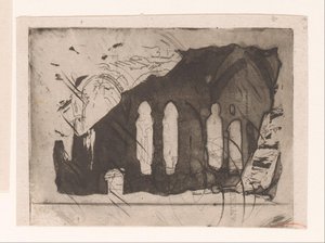 Ruiner af et kloster af Corneille Seghers