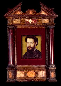 Portræt af Clement des Marets dit Marot (1496-1544) fransk digter. Maleri af Corneille De Lyon (Corneille de The Hague) (1500/1510-1574) søn. 0,12 x 0,10 m. 16. århundrede.