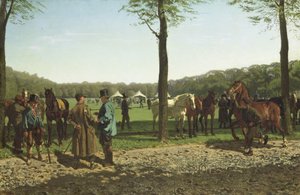 Hestemesse på Maliebaan i Haag af Cornelis Albertus Johannes Schermer