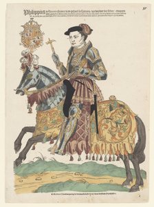 Portræt af Filip II til hest
