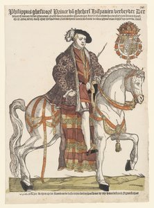Portræt af Filip II til hest