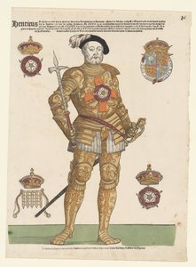 Portræt af Henrik VIII af England af Cornelis Anthonisz. (manner of)