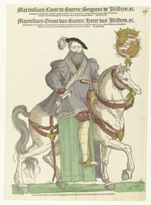 Portræt af Maximilian van Buren til hest