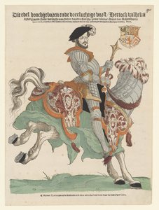 Portræt af hertug Willem van Cleves, Jülich og Berg, greve af Mark, Lord of Ravenstein til hest