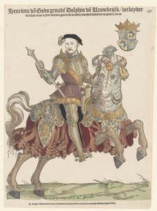 Portræt af kong Henrik II af Frankrig til hest, 1542-1543