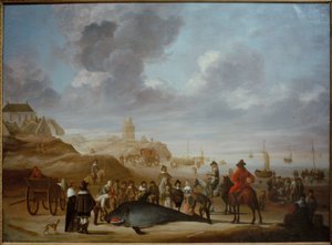 Hval på Scheveningen strand