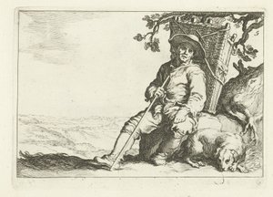 En hvilende kræmmer 16 tryk fra forskellige serier af Cornelis og Frederik Bloemaert (serietitel)