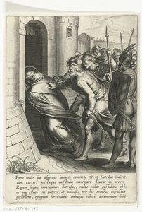 Thomas går gennem fængselsporten The Life of Saint Thomas Aquinas (serietitel) af Cornelis Boel