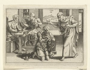 Ananias døber Paulus The Life of Paul (serietitel) af Cornelis Bos