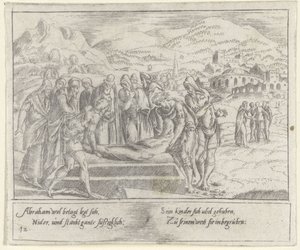 Abrahams begravelse The Life of Abraham (serietitel) af Cornelis Bos