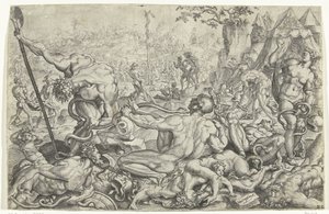 Giftig Slangepest og Kobberslangen af Cornelis Bos