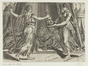 Judith med hovedet af Holofernes af Cornelis Bos