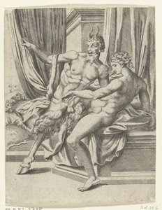 Jupiter og Antiope Jupiters kærlighedseventyr (serietitel) af Cornelis Bos