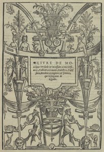 Livre de Moresques, titelblad recto, 1546. af Cornelis Bos