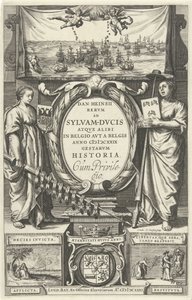 Titelpagina voor: D. Heinsius, Revm ad Sylvam-Dvcis atqve andetsteds i Belgio avt a Belgis anno 100 DCXXIX gestarvm historie. 1631 af Cornelis Claesz. Duysend