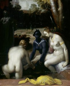 Bathsheba ved hendes toilet, 1594