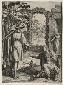 Kristus viser sig for Maria Magdalena, 1567. af Cornelis Cort
