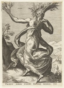 Daphne Gudinder og nymfer (serietitel) af Cornelis Cort