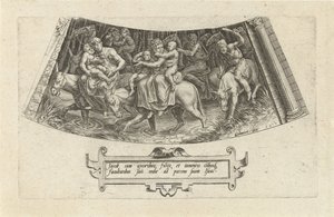 Jakobs tilbagevenden til Kanaan The History of Jacob (serietitel) af Cornelis Cort