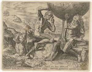 Hercules bærer kloden for Atlas Labours of Hercules (serietitel)